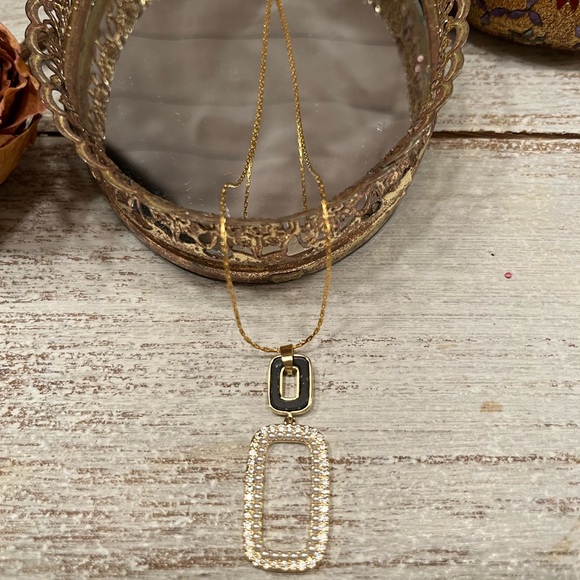 Rectangular Bar Necklace - Picture 2 of 8